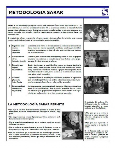 Metodología SARAR (in Spanish) - Resources • SuSanA