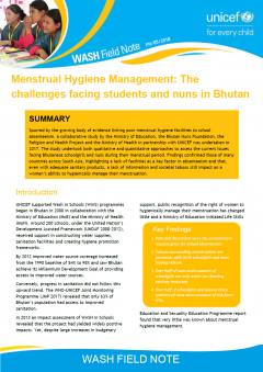 Menstrual Hygiene Management - Resources • SuSanA