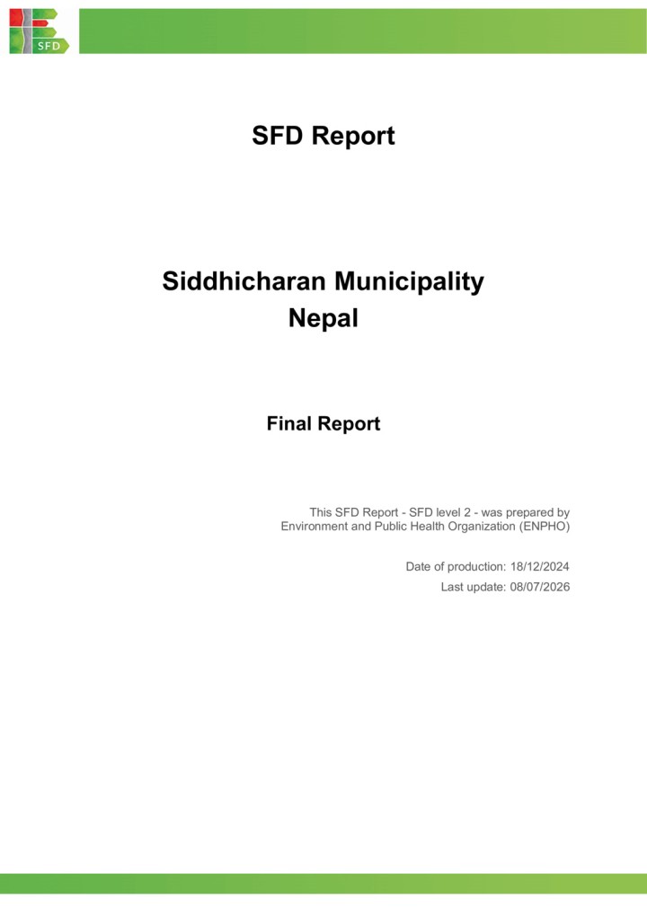 SFD (Level 2) Report - Siddhicharan Municipality