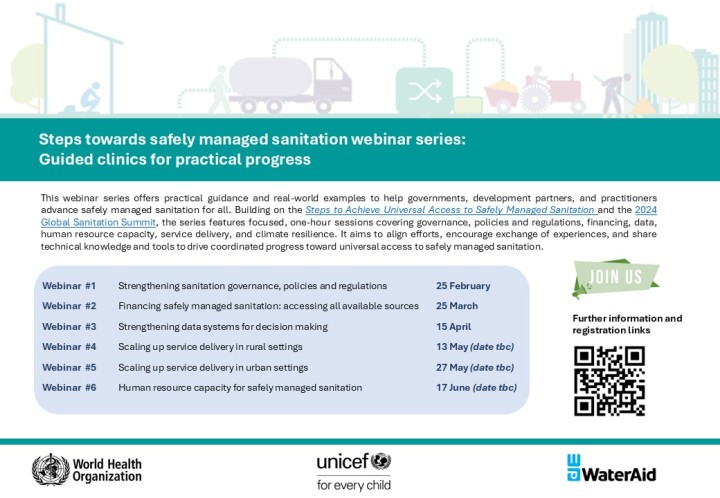 Webinar #2. Financing safely managed sanitation: accessing all available sources – 25 March