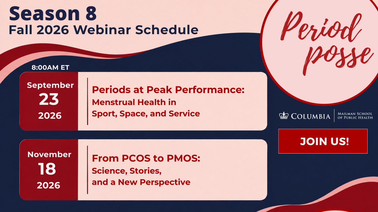Period Posse Webinars